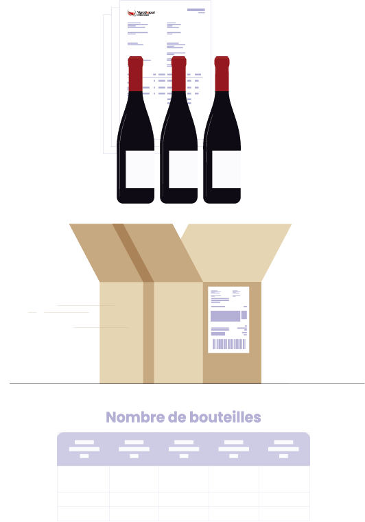 illustration vignerons groupage